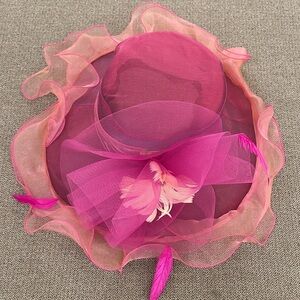 Elegant Pink and Orange Women's Hat